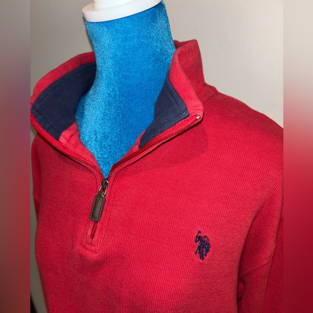 Men’s POLO, Red Zip thermal
